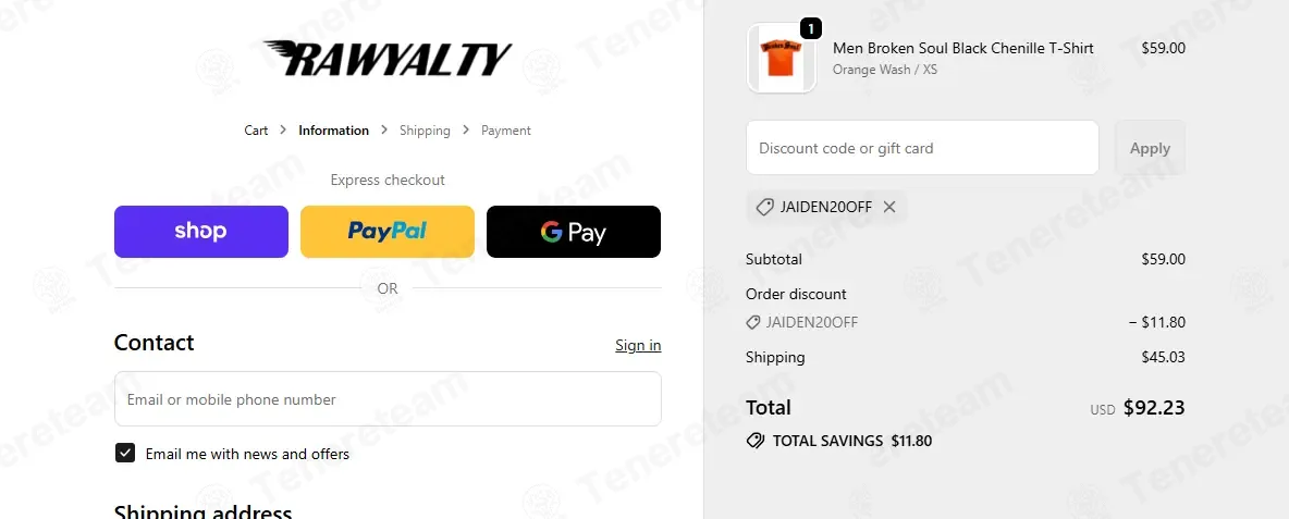 Rawyalty Clothing coupon code: 20% off with JAIDEN20OFF. Tested and valid as 8 months ago.