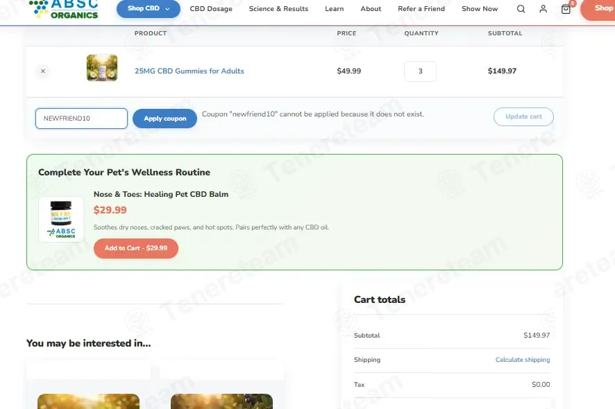 ABSC Organics coupon code: 10% off with NEWFRIEND10. Tested and valid as 1 month ago.
