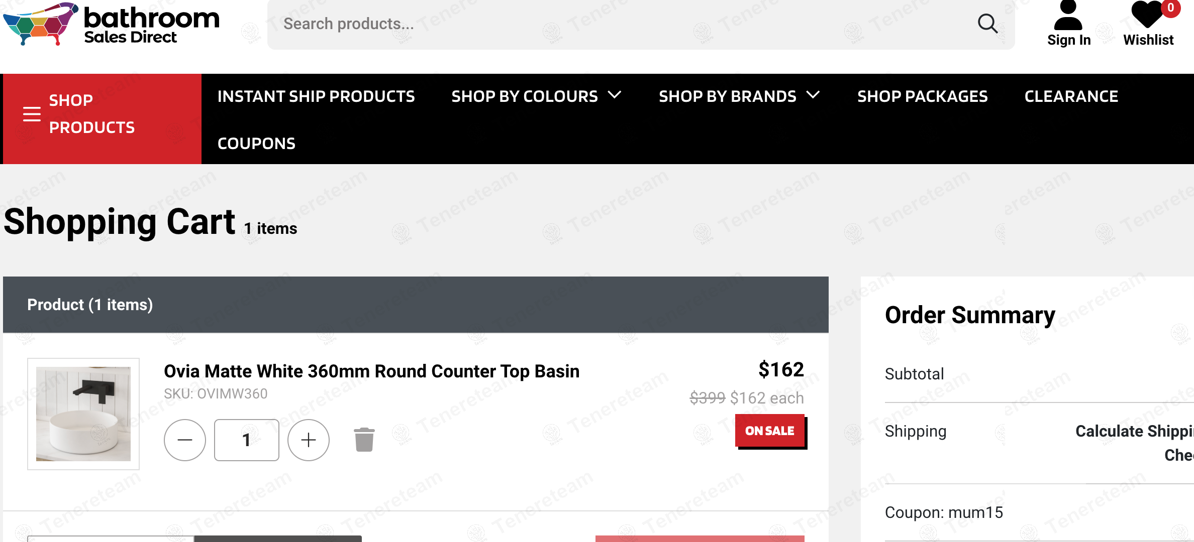 Bathroom Sales Direct coupon code: 15% off with mum15. Tested and valid as 1 year ago.