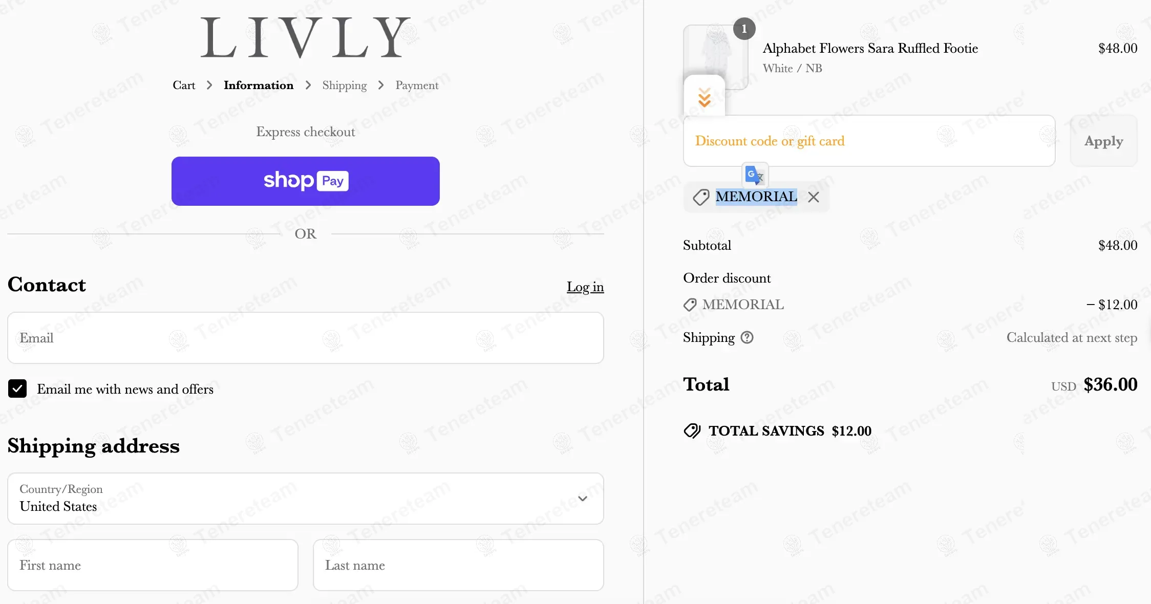 Livlyclothing coupon code: 25% off with MEMORIAL. Tested and valid as 1 year ago.