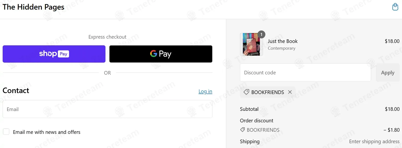The Hidden Pages LLC coupon code: 10% off with bookfriends. Tested and valid as 1 year ago.