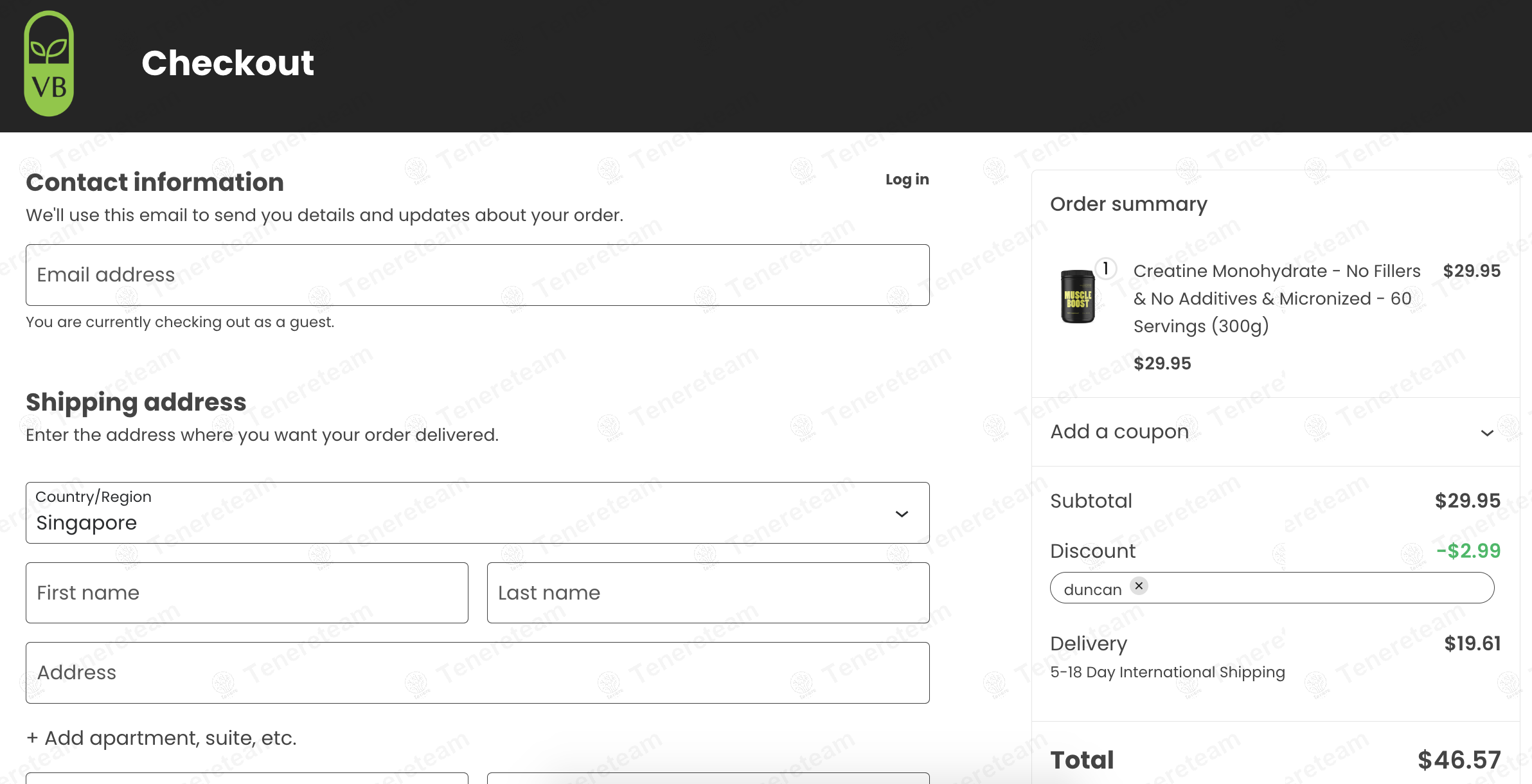 Vb Health coupon code: 10% off with DUNCAN. Tested and valid as 1 year ago.