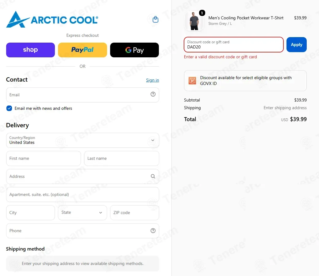Arctic Cool coupon code: 20% off with DAD20. Tested and valid as 2 weeks ago.