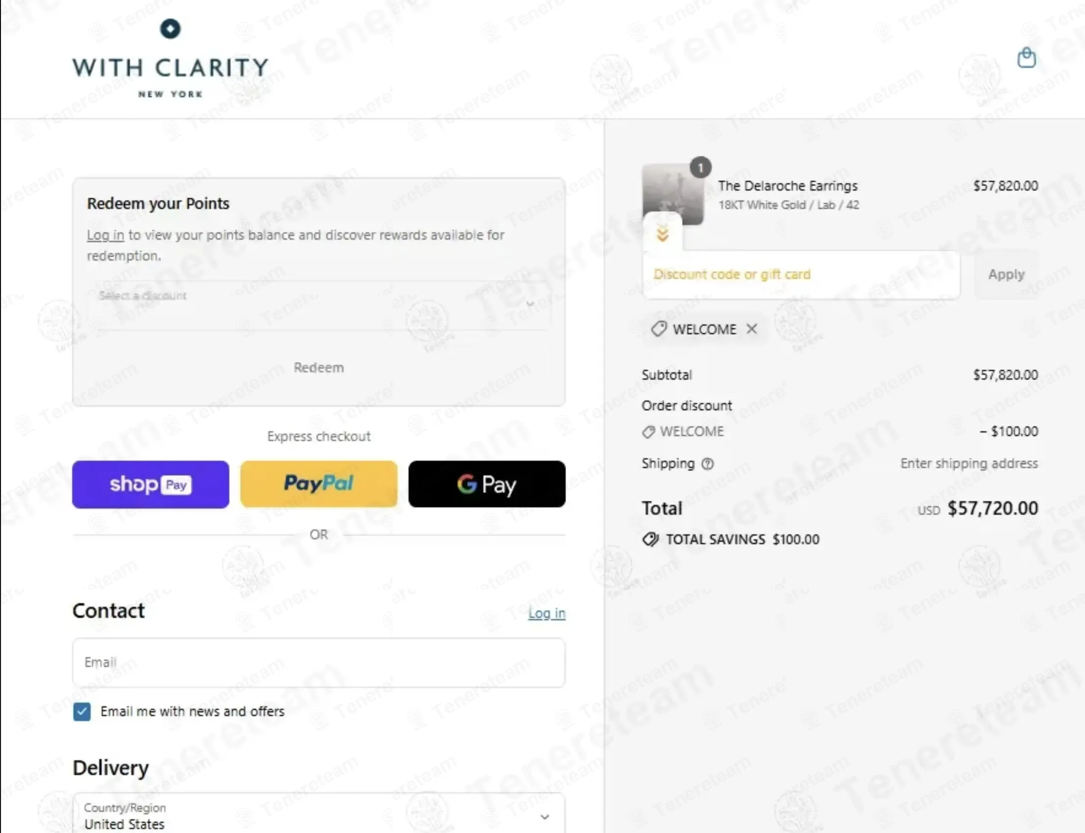 With Clarity coupon code: $100 off with WELCOME. Tested and valid as 1 month ago.