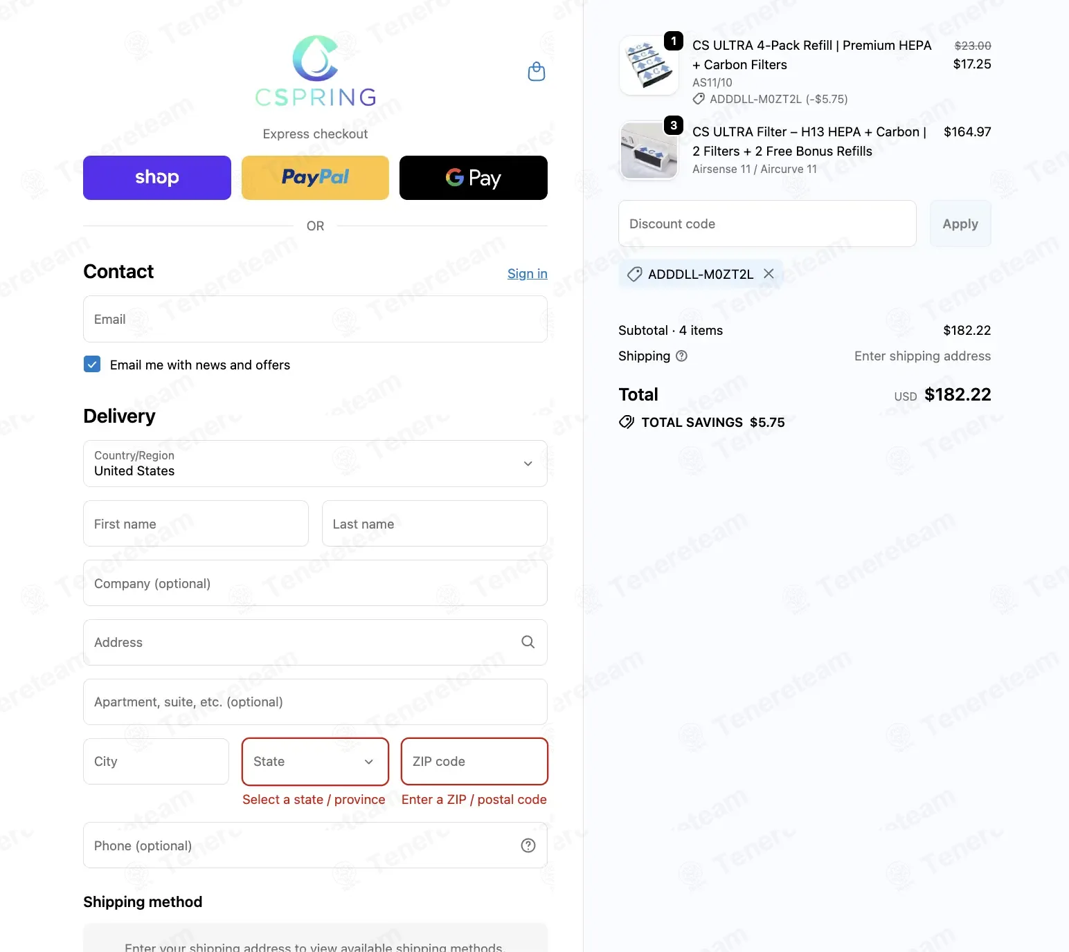 CSpring One coupon code: 25% off with ADDDLL-M0ZT2. Tested and valid as 4 months ago.