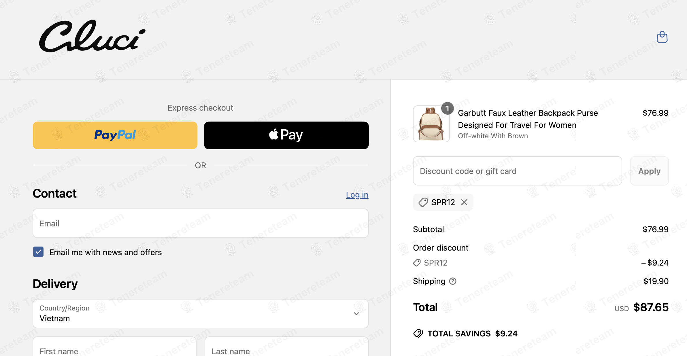 Cluci coupon code: 12% off with SPR12. Tested and valid as 1 year ago.