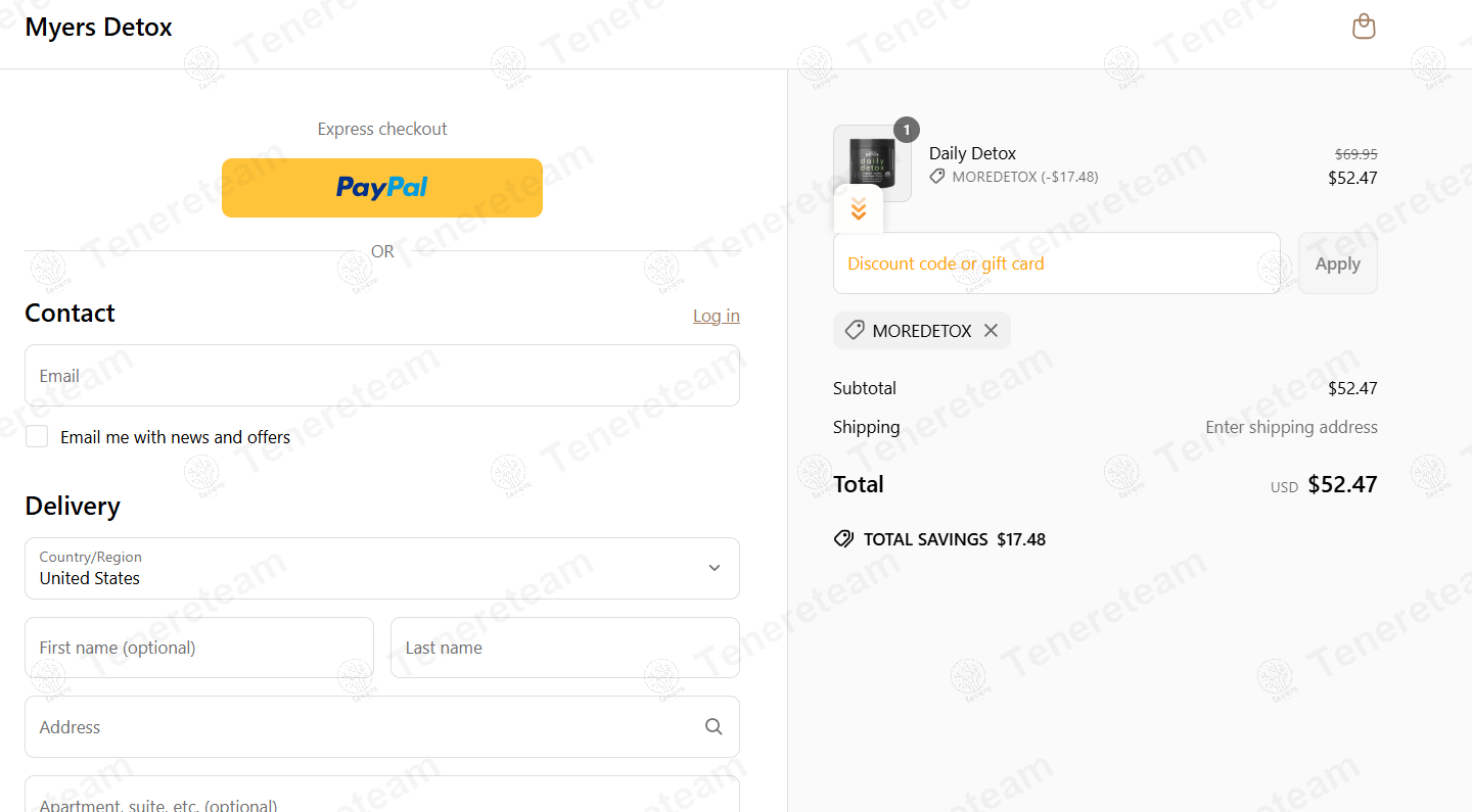 Myers Detox coupon code: 25% off with MOREDETOX. Tested and valid as 1 year ago.