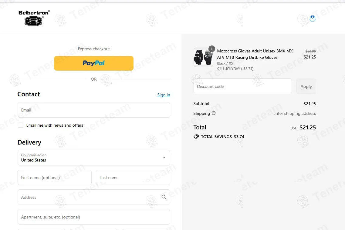 Seibertron Outdoor coupon code: 15% off with LUCKYDAY. Tested and valid as 9 months ago.