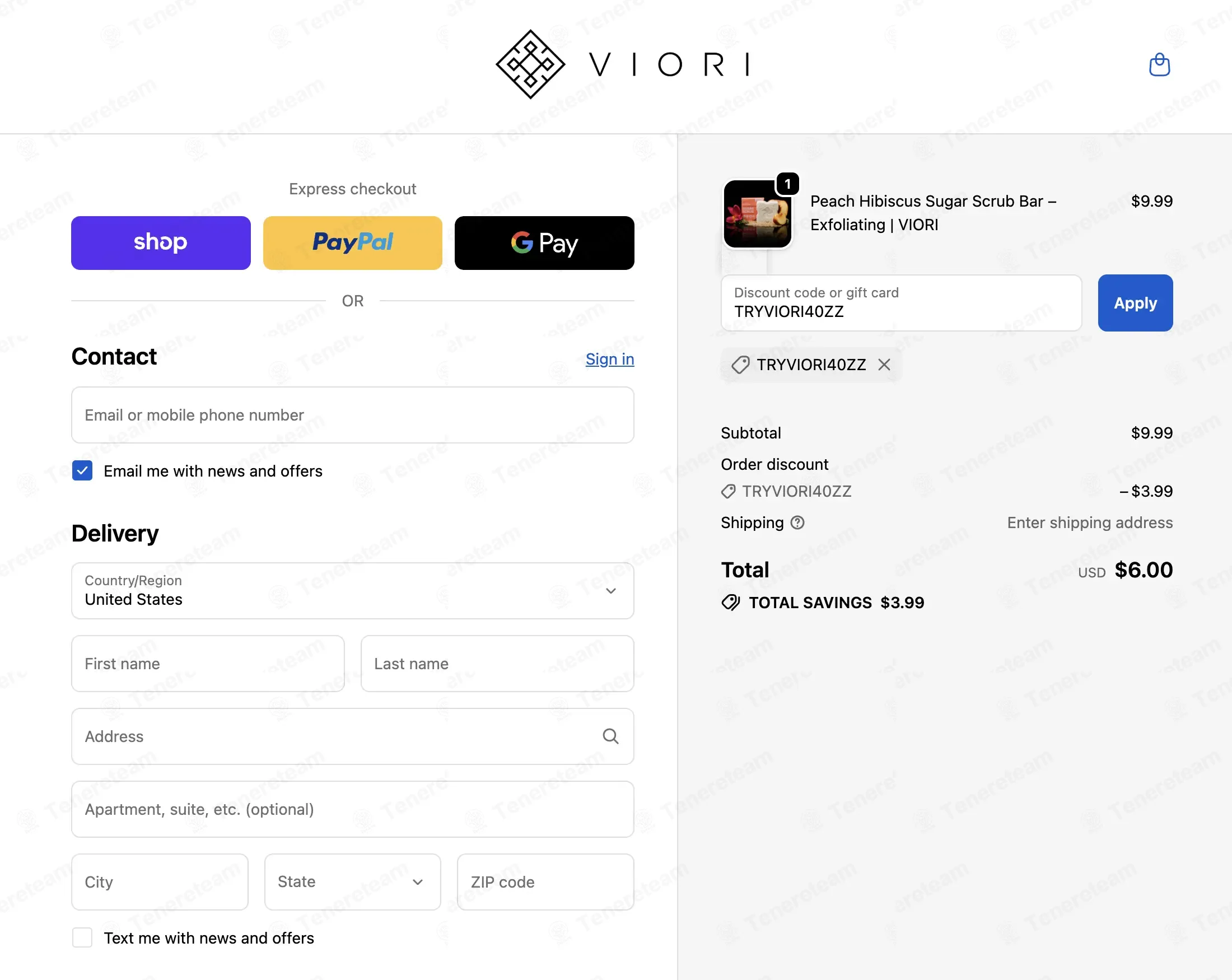 Viori coupon code: 40% off with TRYVIORI40ZZ. Tested and valid as 1 month ago.