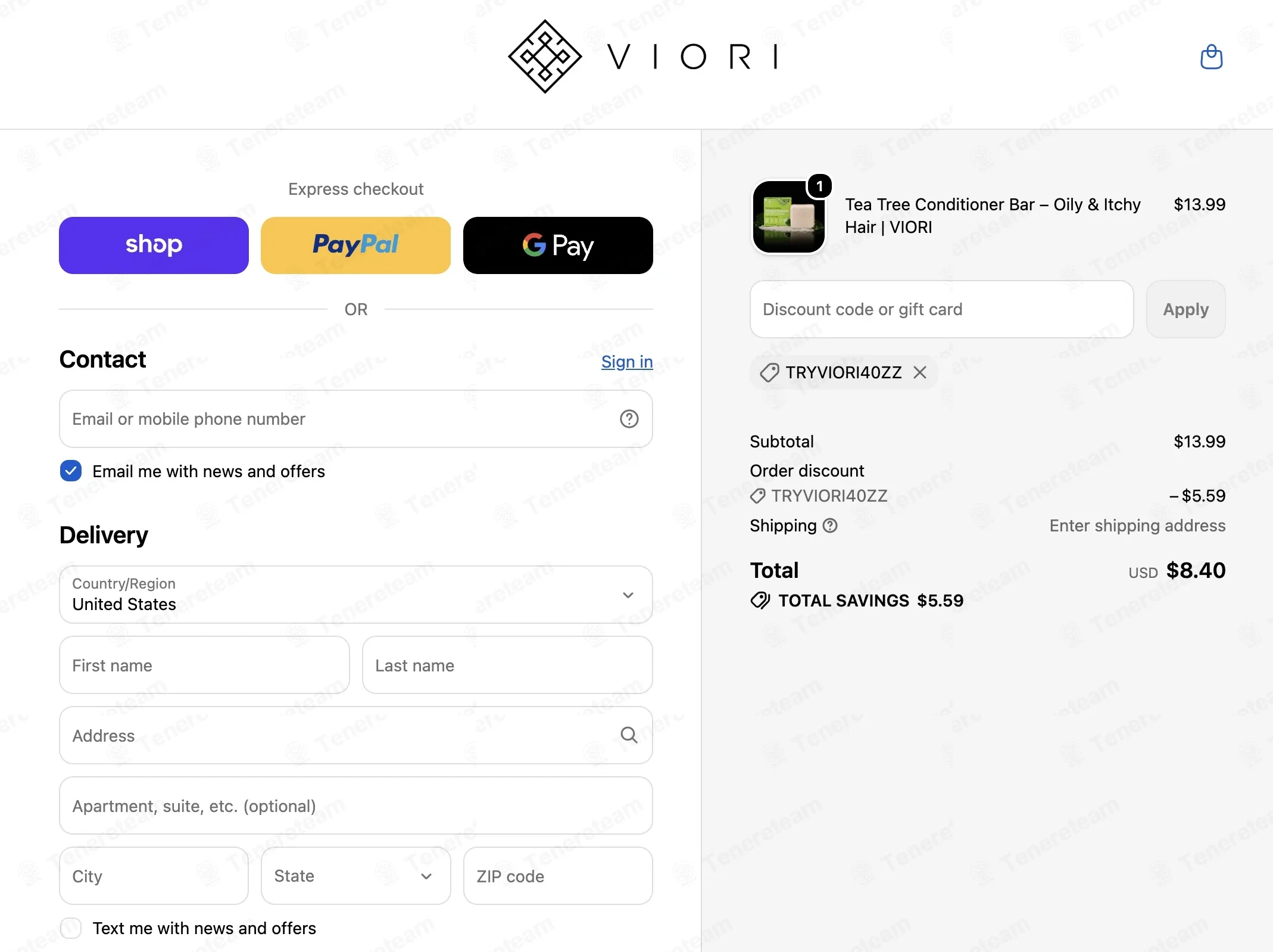 Viori coupon code: 40% off with TRYVIORI40ZZ. Tested and valid as 1 month ago.