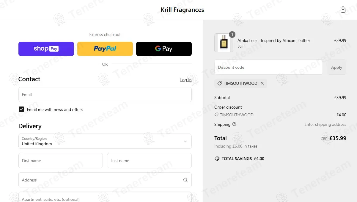 Krill Fragrances apply coupon code