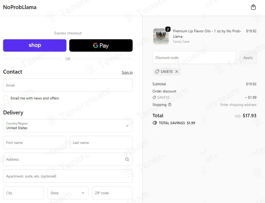 No Prob Llama coupon code: 10% off with SAVE10. Tested and valid as 1 day ago.