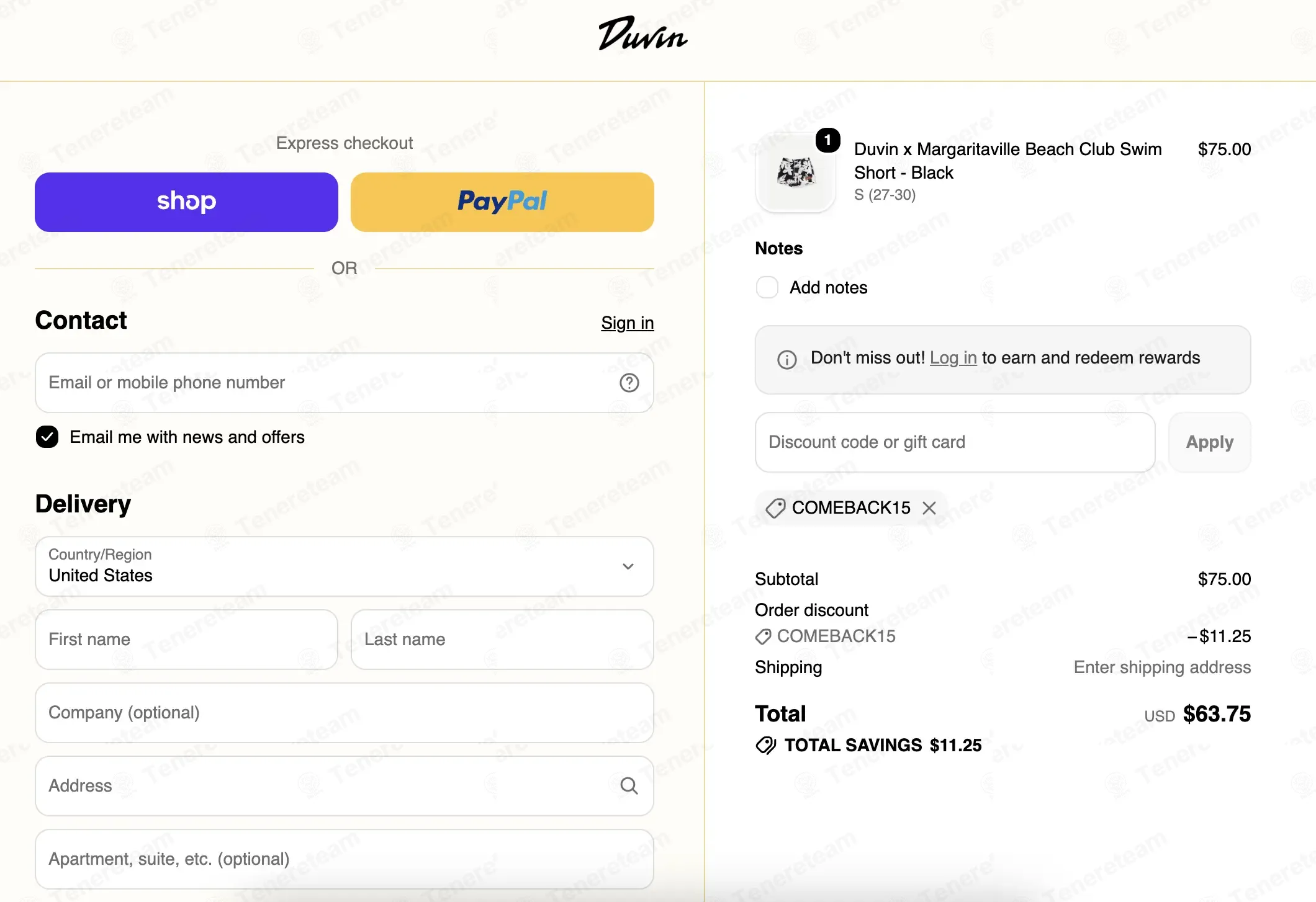 Duvin Design coupon code verified as working at checkout