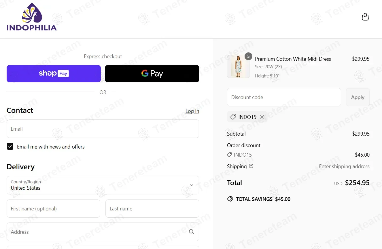Indophilia coupon code: 15% off with INDO15. Tested and valid as 1 year ago.