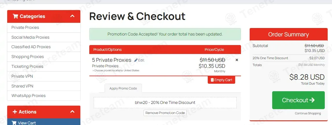High Proxies apply coupon code