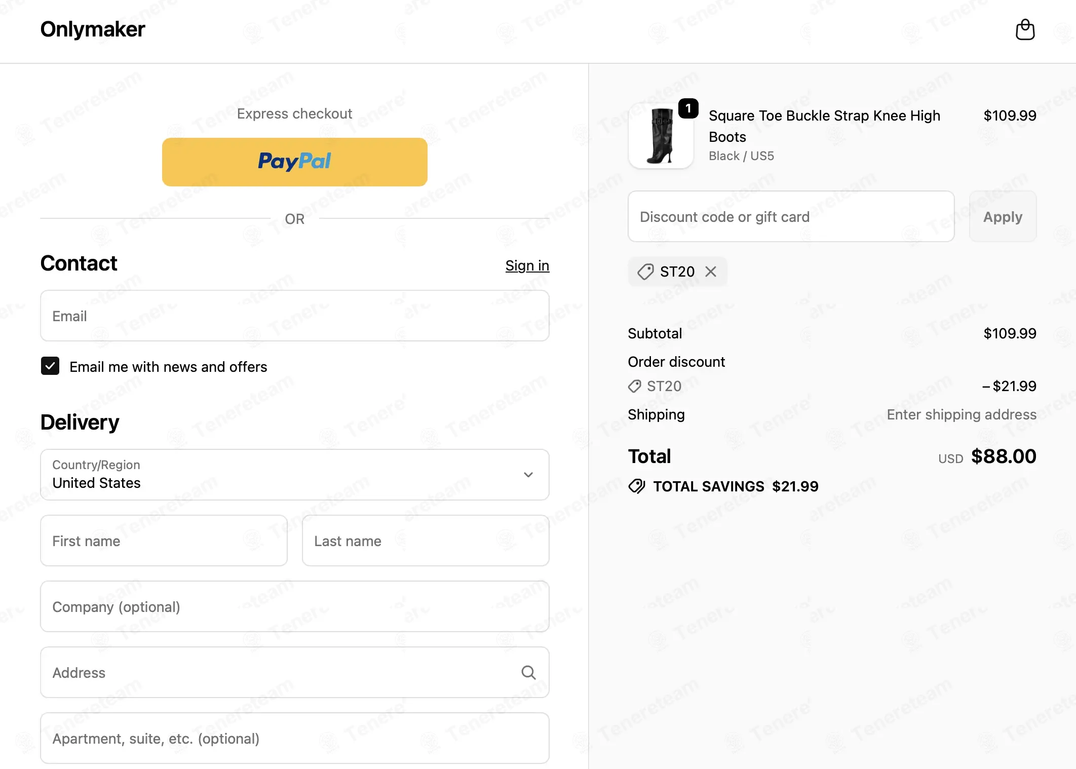 Only Maker coupon code: 20% off with ST20. Tested and valid as 1 month ago.