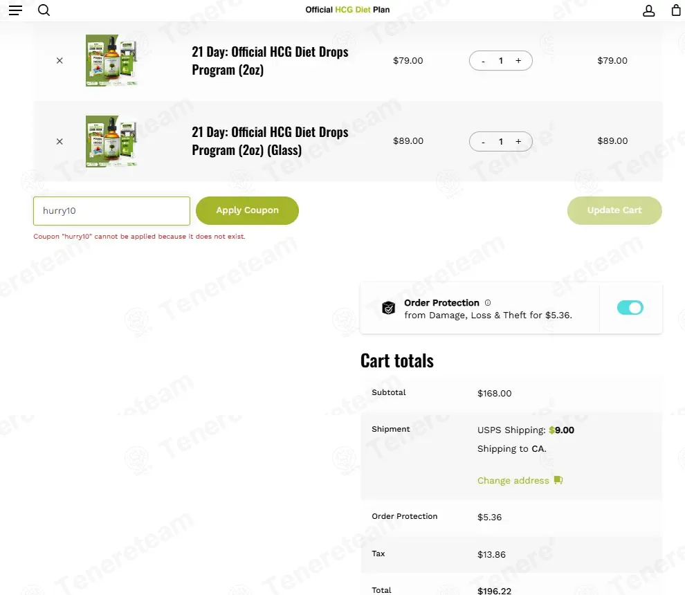 Official HCG Diet Plan coupon code: $10 off with hurry10. Tested and valid as 4 days ago.