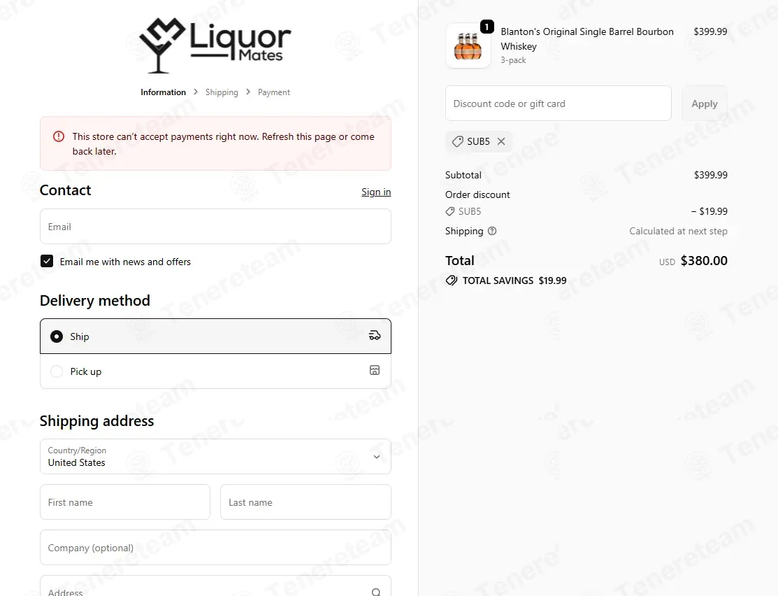 Liquor Mates coupon code: 5% off with SUB5. Tested and valid as 7 months ago.