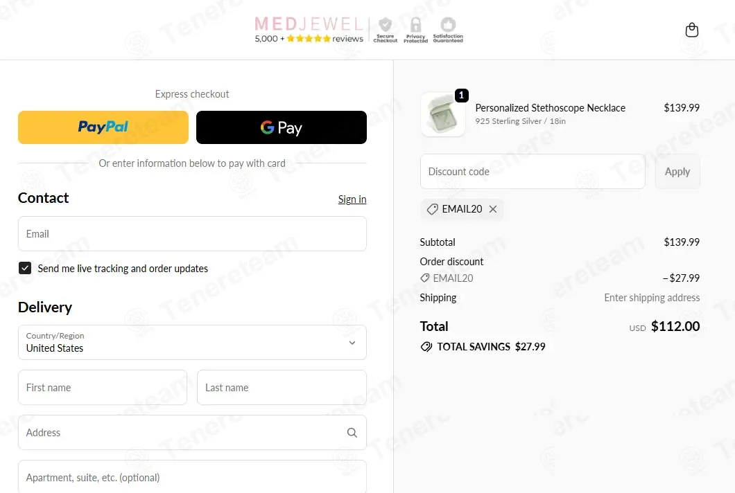 Med Jewel coupon code: 20% off with EMAIL20. Tested and valid as 7 months ago.