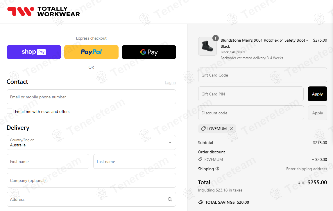 Totally Workwear coupon code: $20 off with LOVEMUM. Tested and valid as 11 months ago.