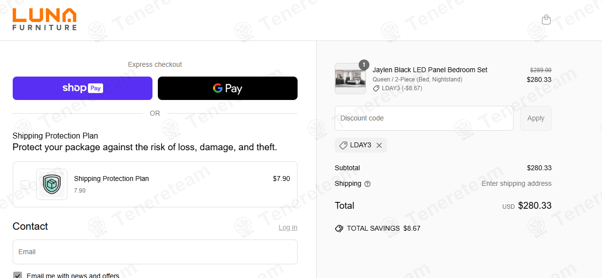 Luna Furniture coupon code: 3% off with LDAY3. Tested and valid as 1 year ago.