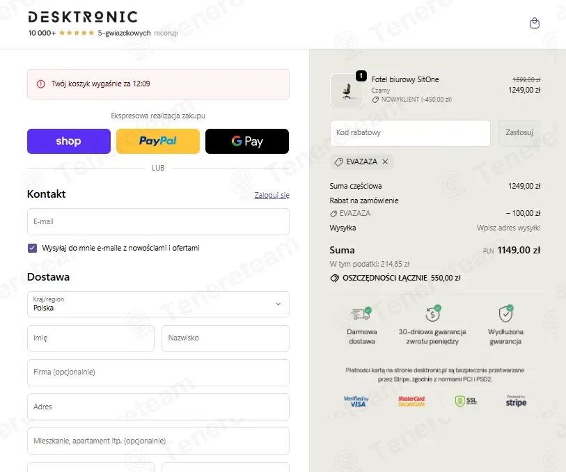 Desktronic PL coupon code: 32% off with EVAZAZA. Tested and valid as 7 months ago.
