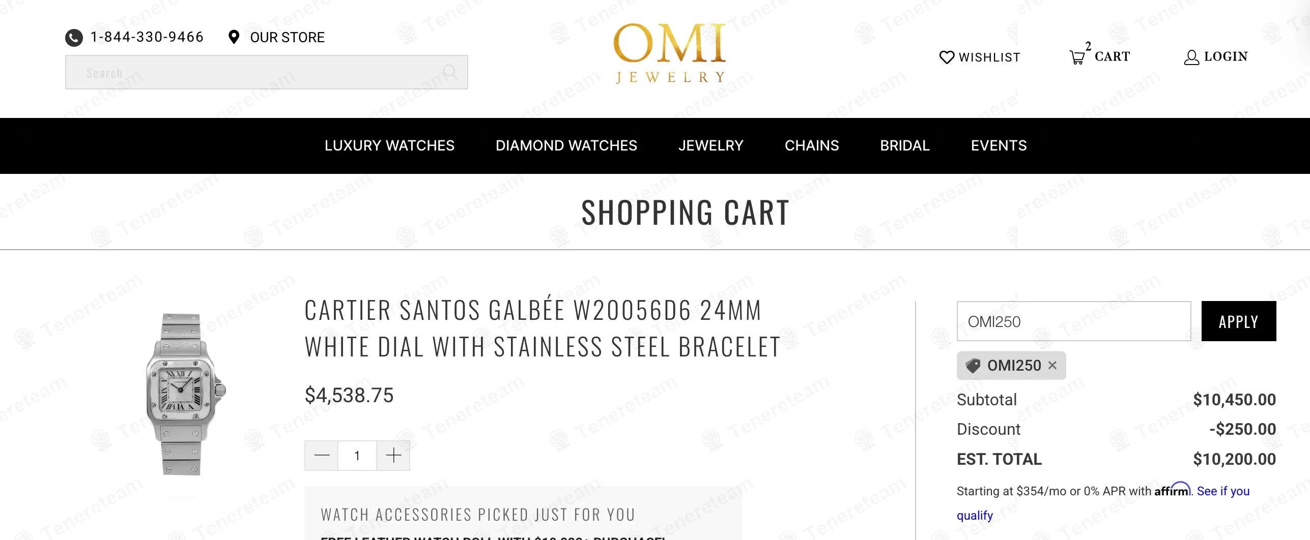OMI Jewelry apply coupon code