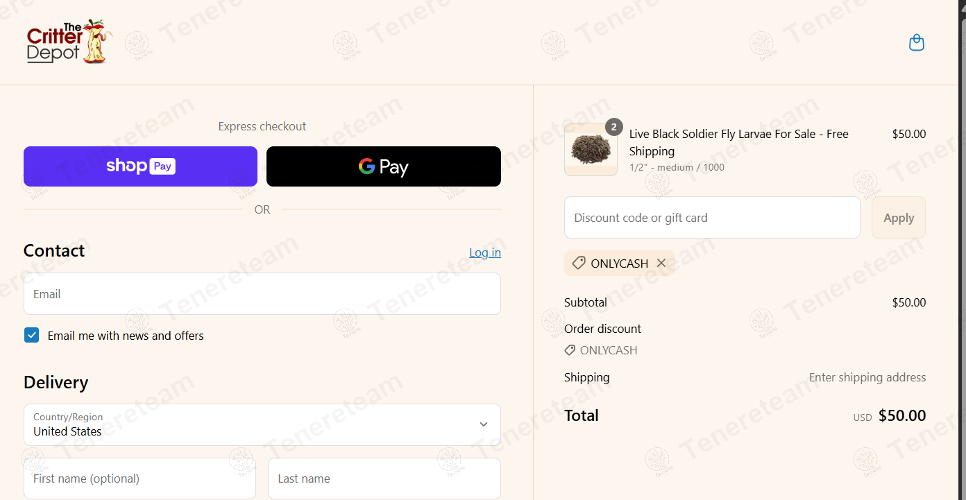 The Critter Depot coupon code: 10% off with ONLYCASH. Tested and valid as 8 months ago.