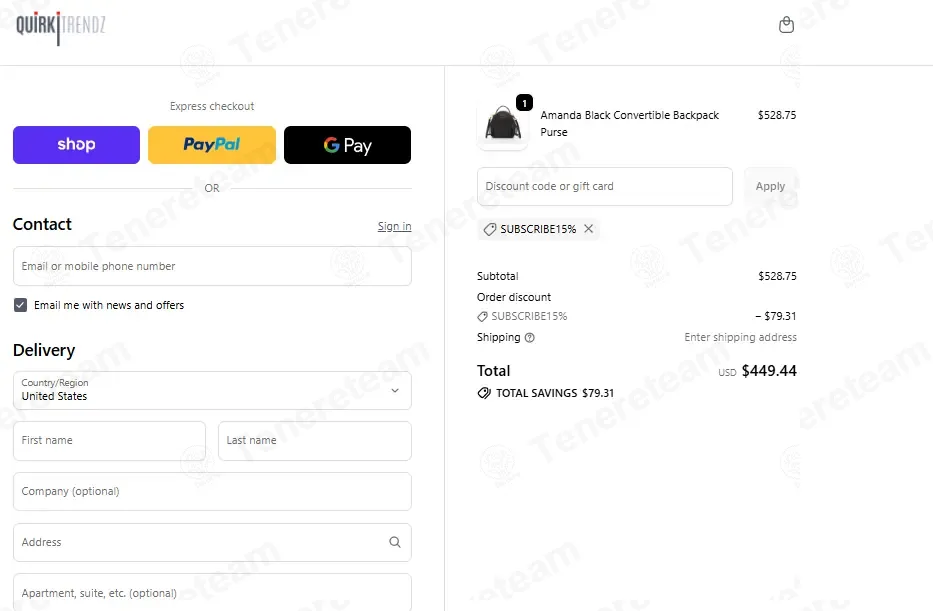 Quirki Trendz coupon code: 15% off with Subscribe15%. Tested and valid as 4 weeks ago.