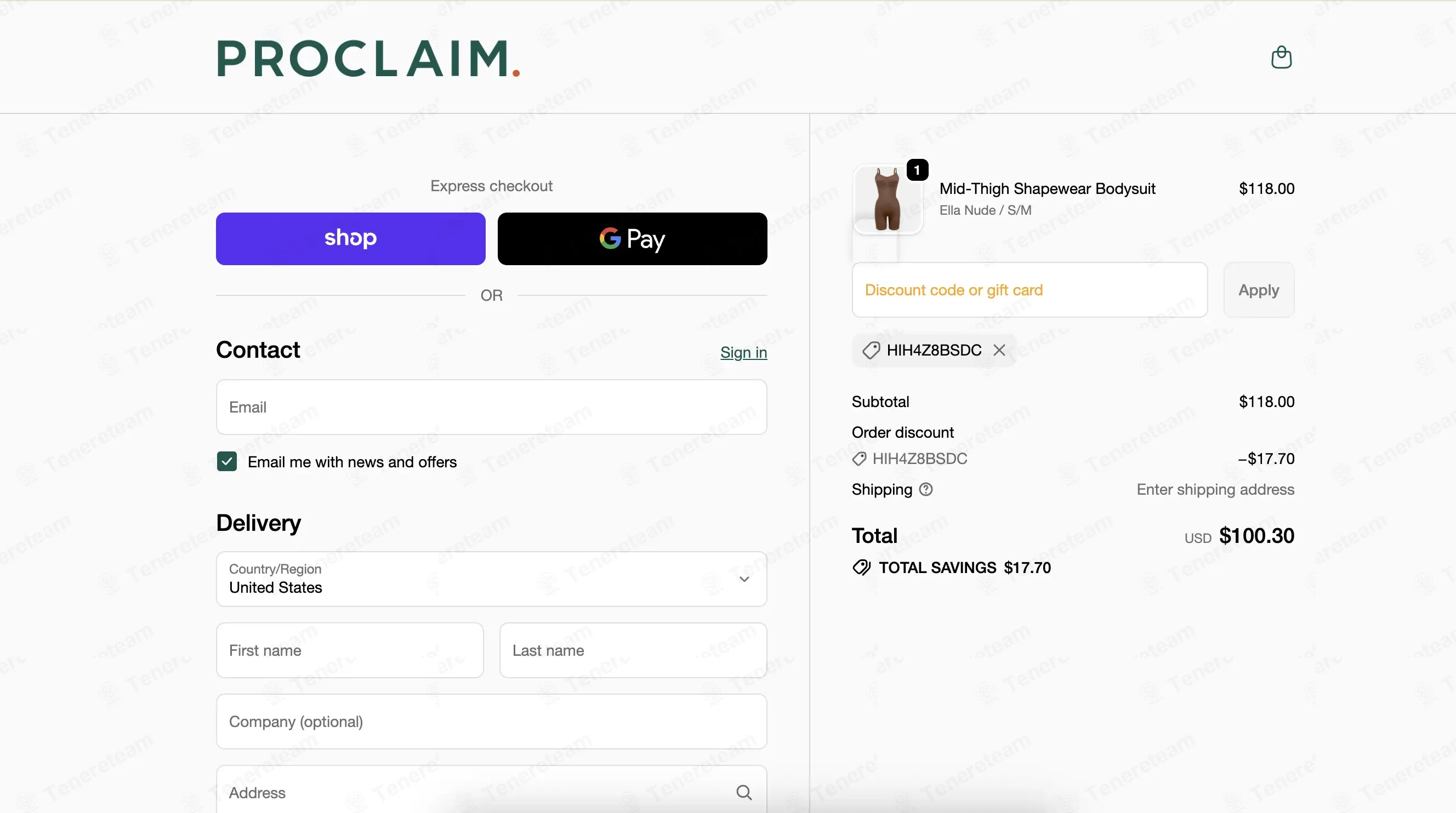 Wear Proclaim coupon code: 15% off with HIH4Z8BSDC. Tested and valid as 1 month ago.