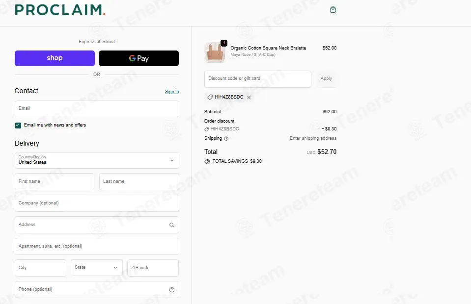 Wear Proclaim coupon code: 15% off with HIH4Z8BSDC. Tested and valid as 1 month ago.