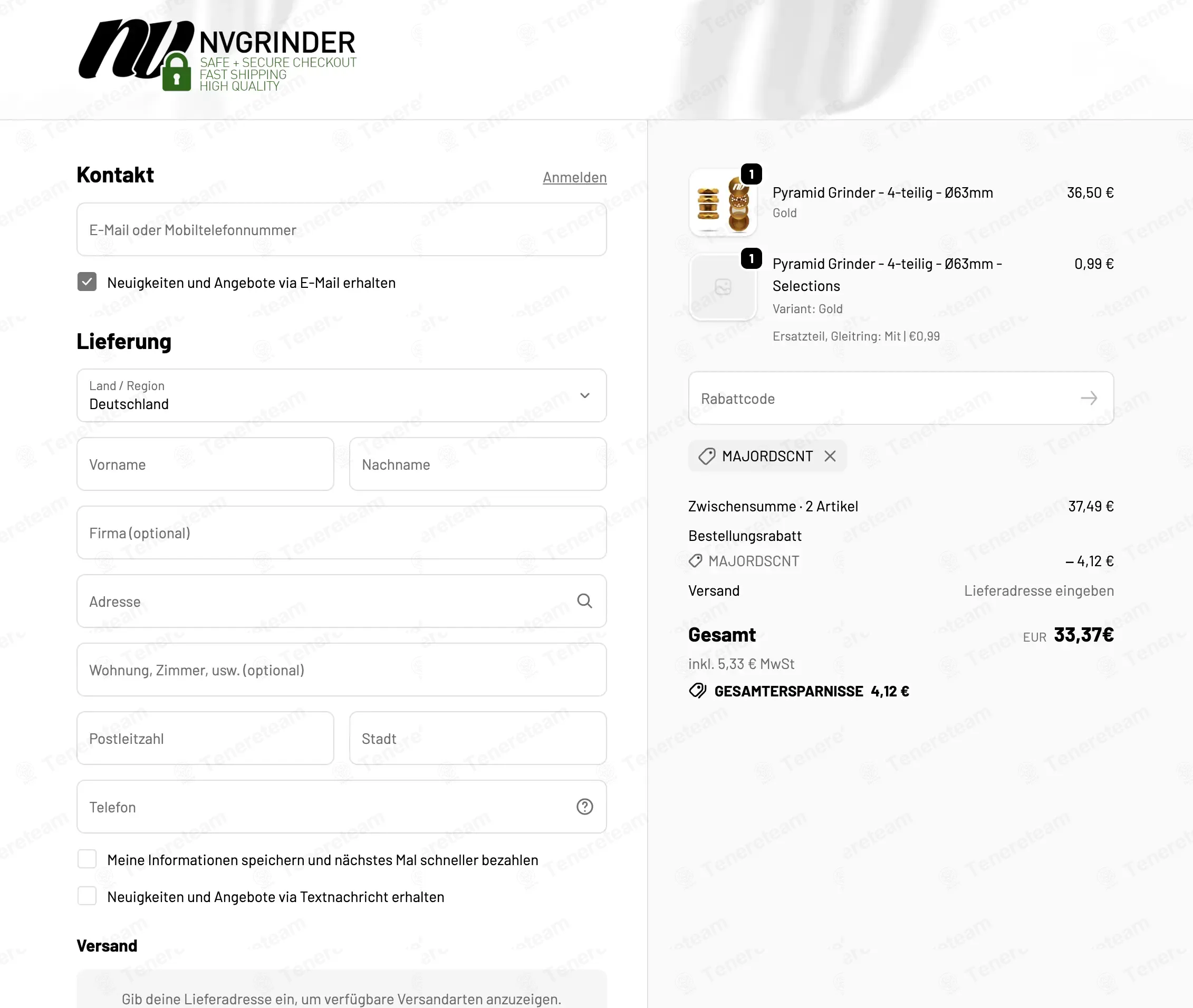 Nvgrinder coupon code: 11% off with MAJORDSCNT. Tested and valid as 1 month ago.