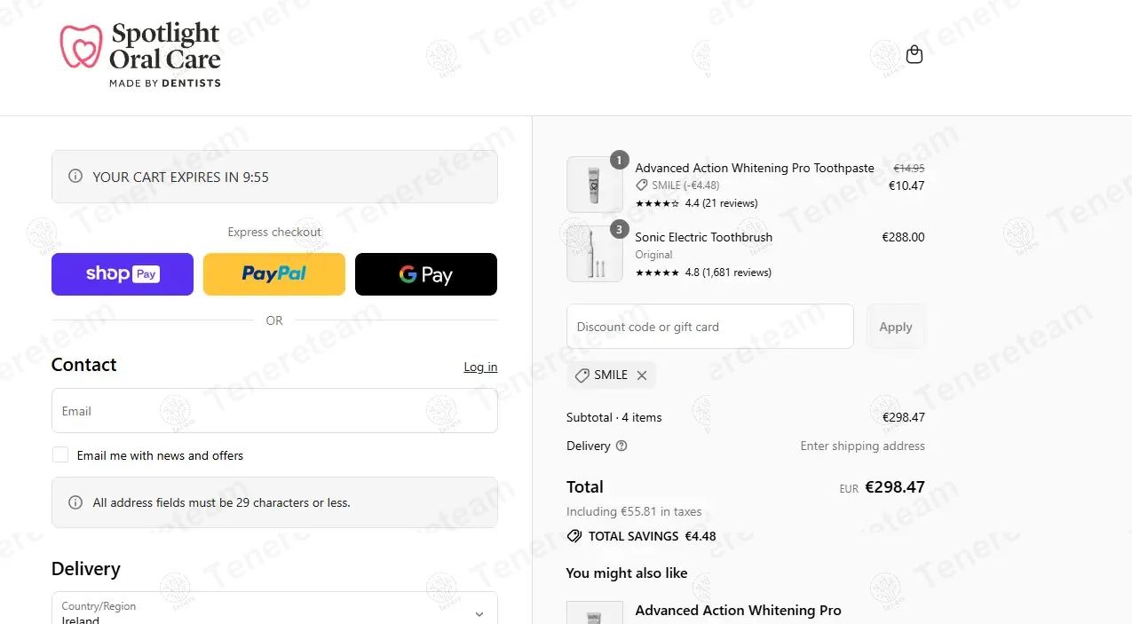 Spotlight Oral Care coupon code: 30% off with SMILE. Tested and valid as 9 months ago.