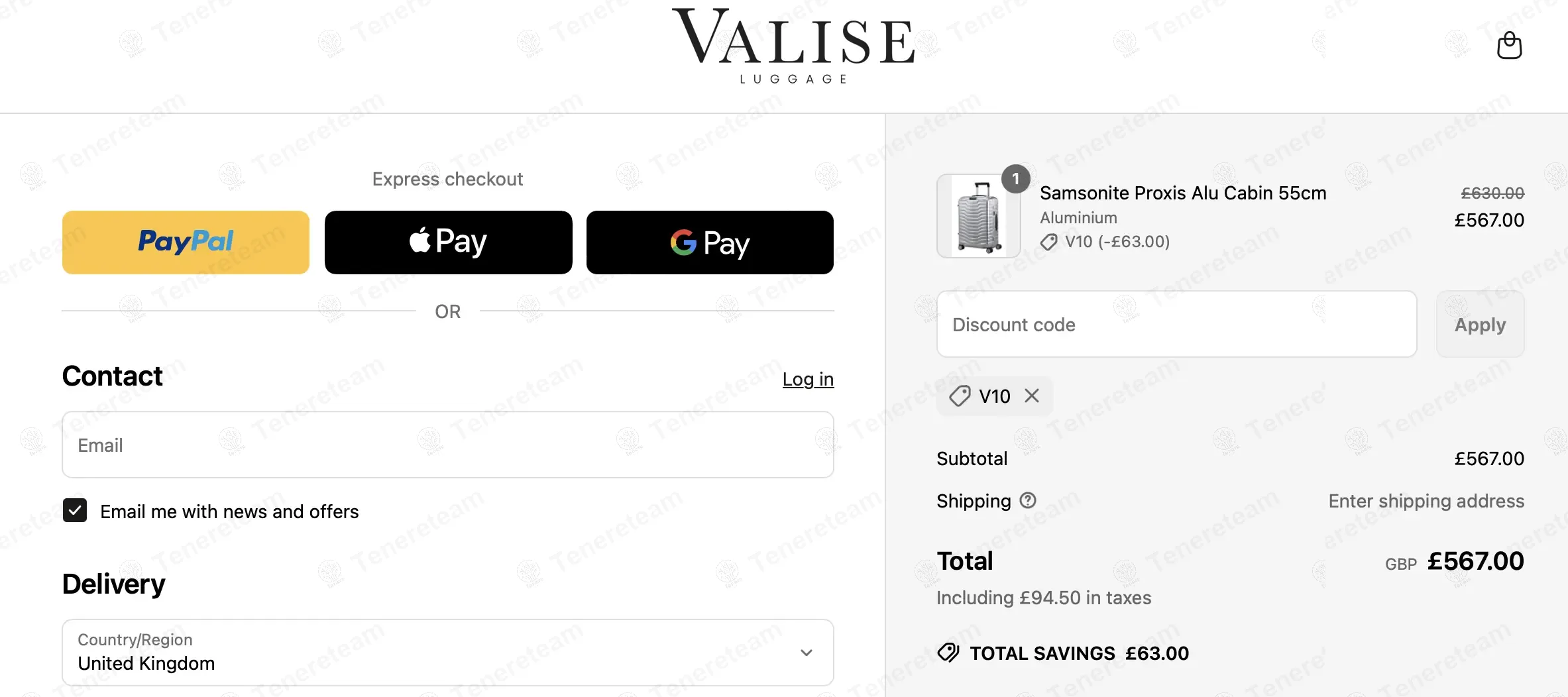 Valise Luggage coupon code: 10% off with V10. Tested and valid as 1 year ago.