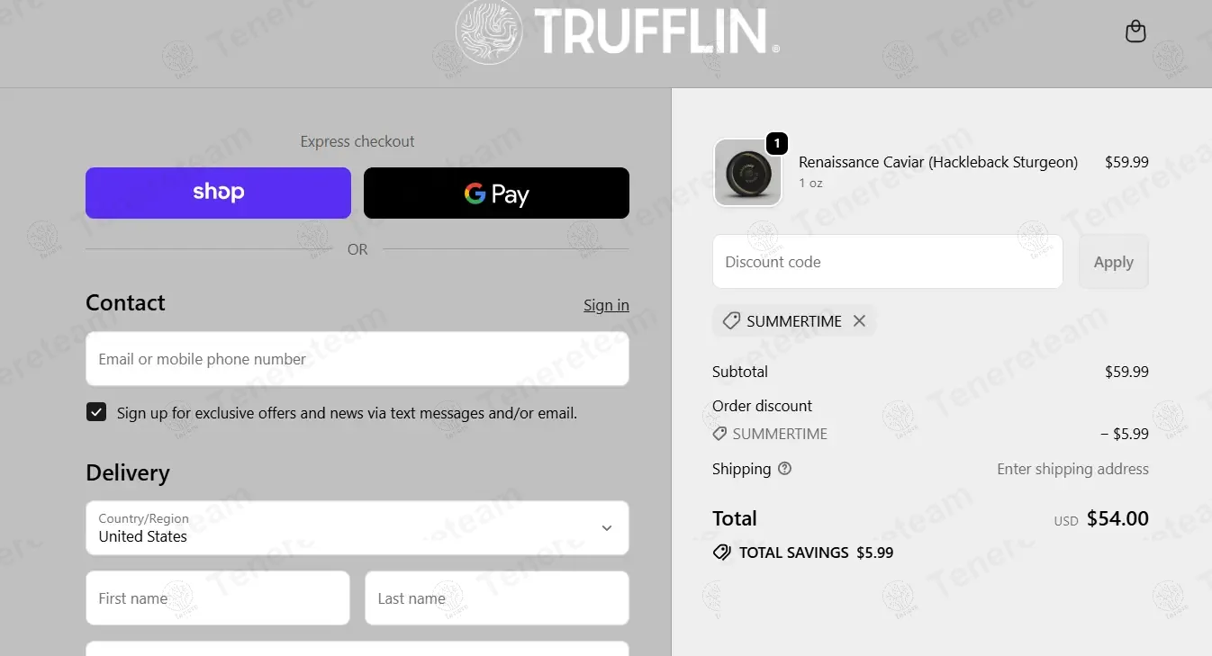 Trufflin Nyc coupon code: 10% off with SUMMERTIME. Tested and valid as 10 months ago.