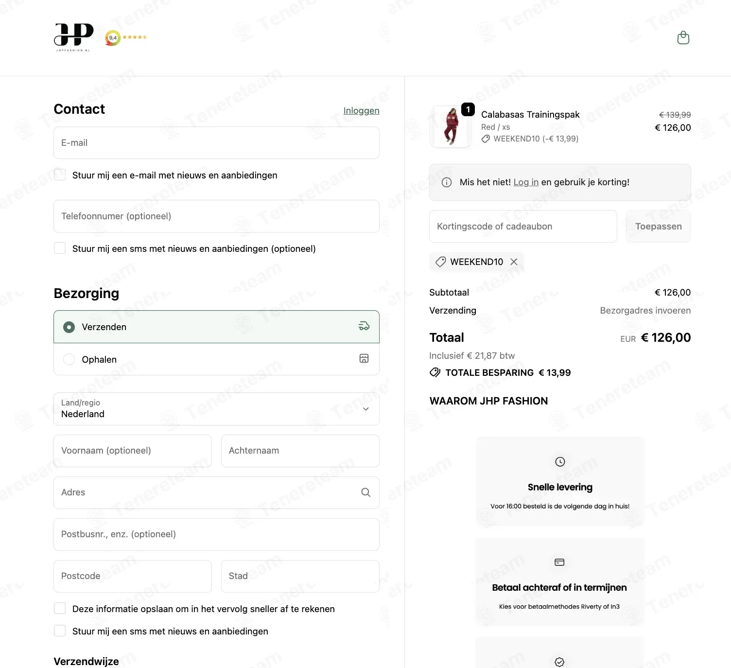 JHP Fashion coupon code: 10% off with WEEKEND10. Tested and valid as 5 months ago.