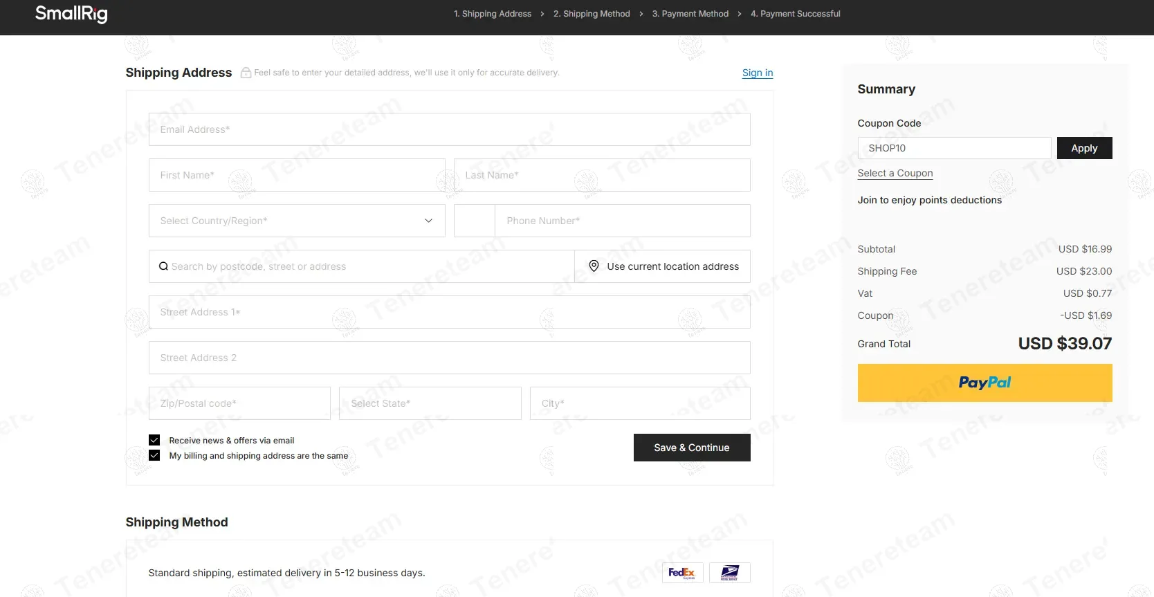 Small Rig JP coupon code: 10% off with SHOP10. Tested and valid as 9 months ago.