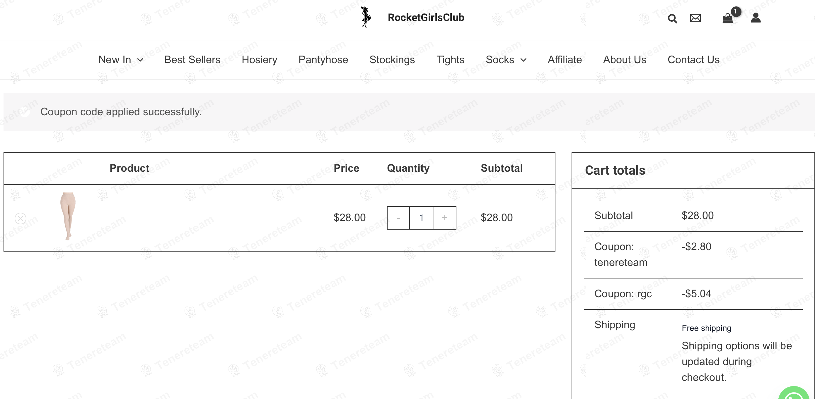 Rocket Girls Club coupon code: 20% off with rgc. Tested and valid as 1 year ago.