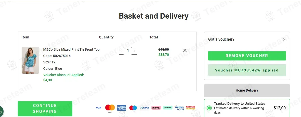 M&Co coupon code: 10% off with MC793542W. Tested and valid as 1 year ago.