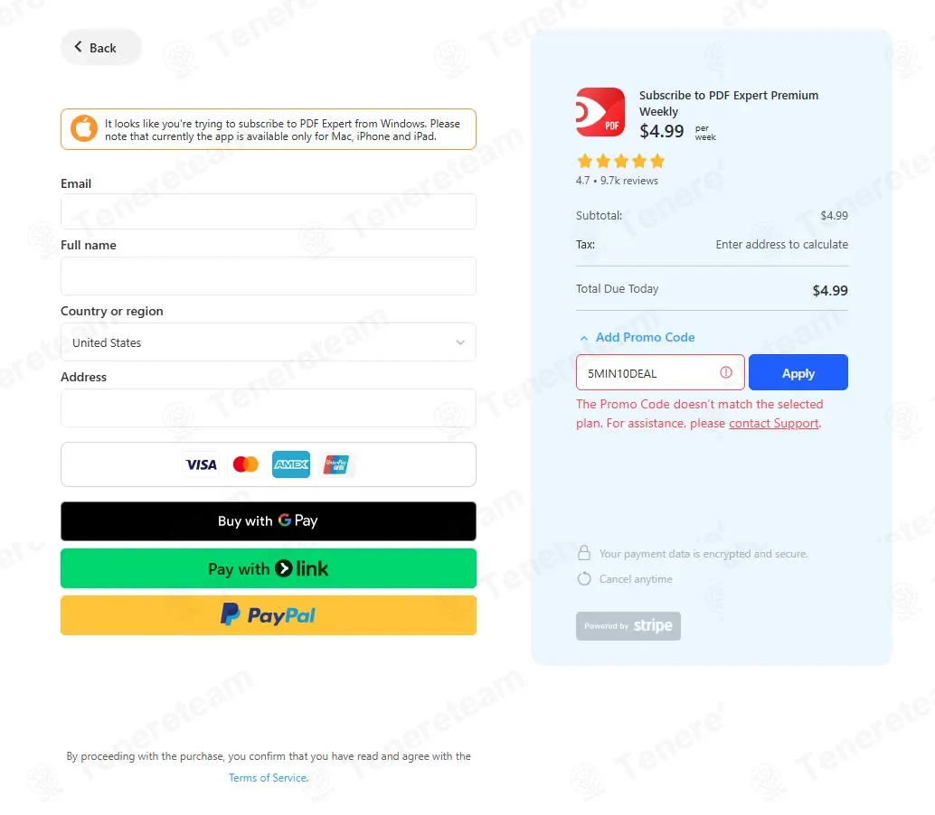 PDF Expert coupon code: 10% off with 5MIN10DEAL. Tested and valid as 2 weeks ago.