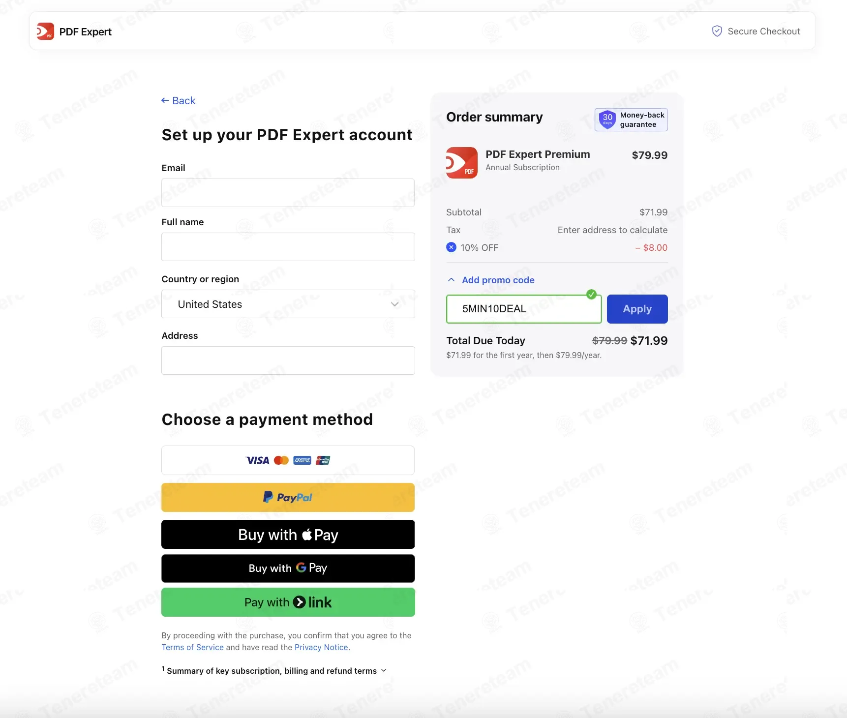 PDF Expert coupon code: 10% off with 5MIN10DEAL. Tested and valid as 2 weeks ago.