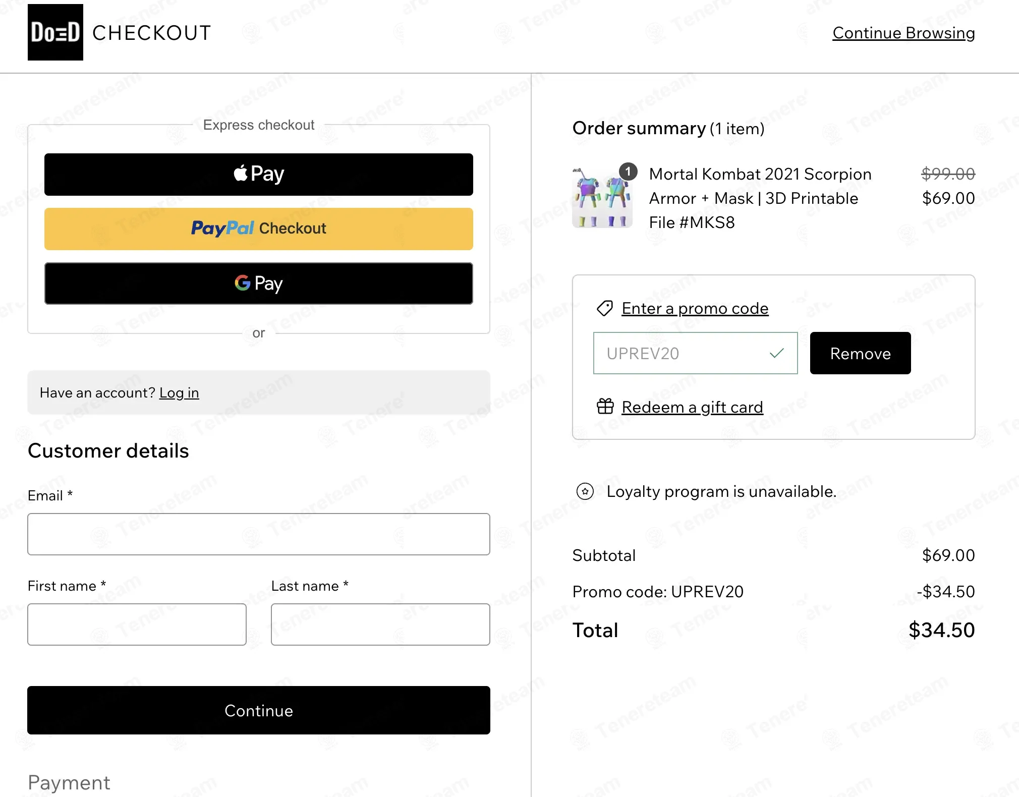 Do3D coupon code: 20% off with UPREV20. Tested and valid as 1 month ago.