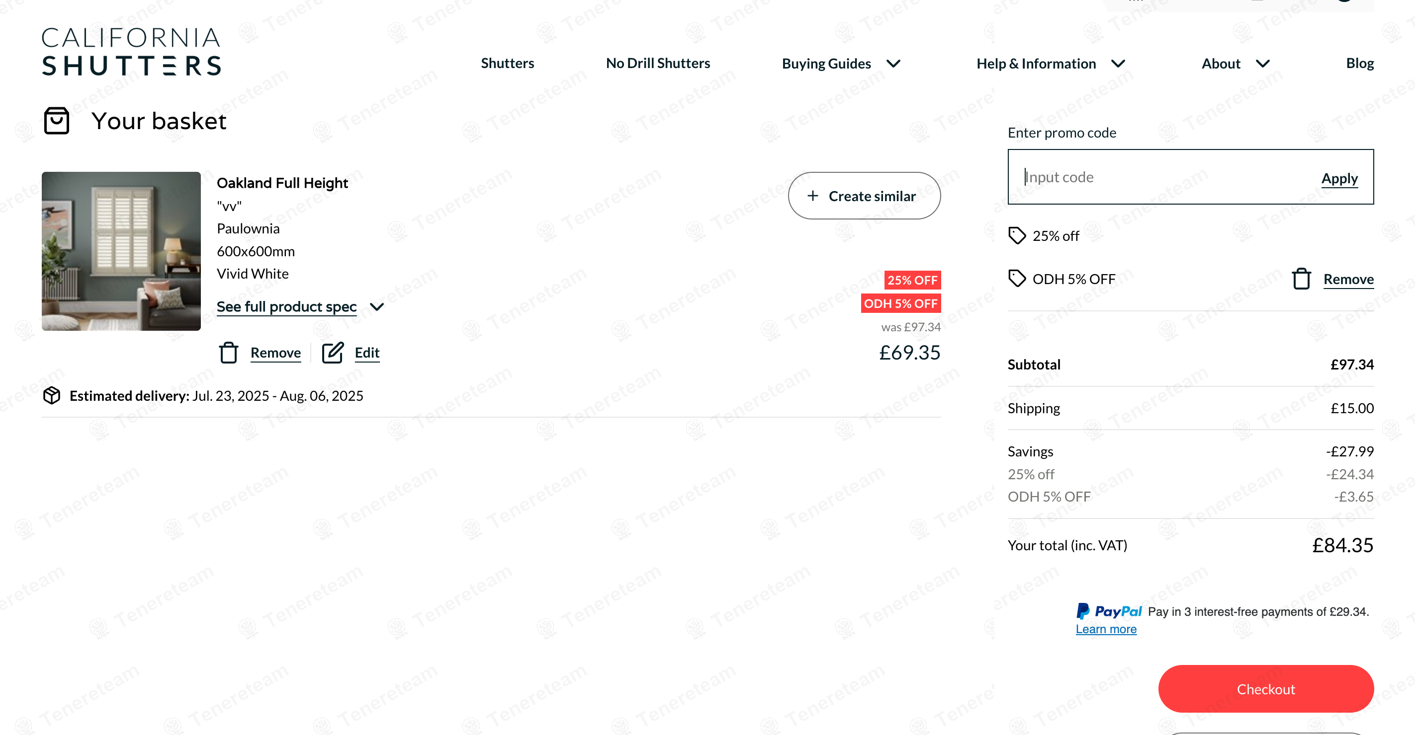 California shutters UK coupon code: 5% off with OURDURHAMHOME5. Tested and valid as 1 year ago.