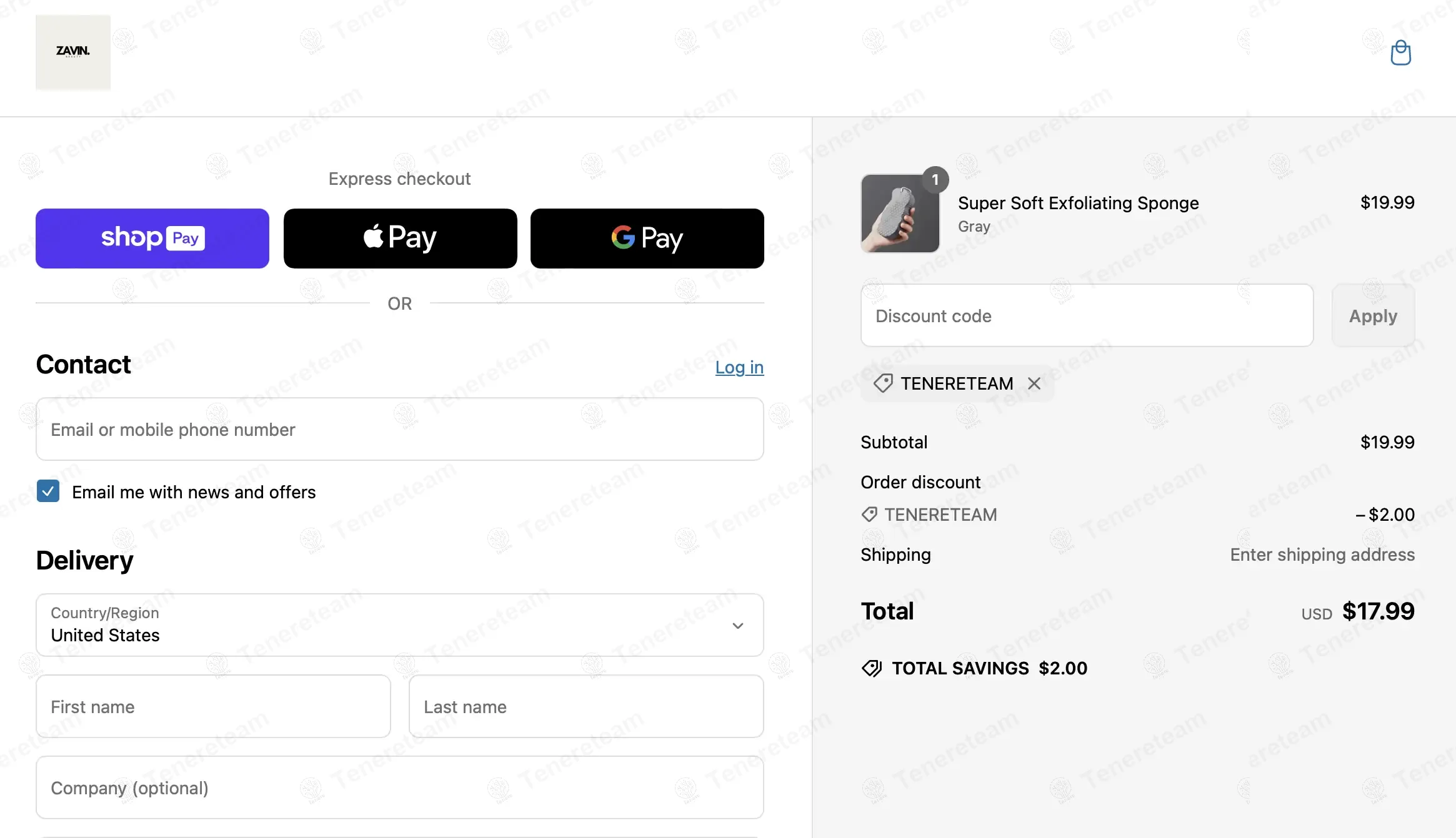 Zavin Beauty coupon code: 10% off with TENERETEAM. Tested and valid as 1 year ago.