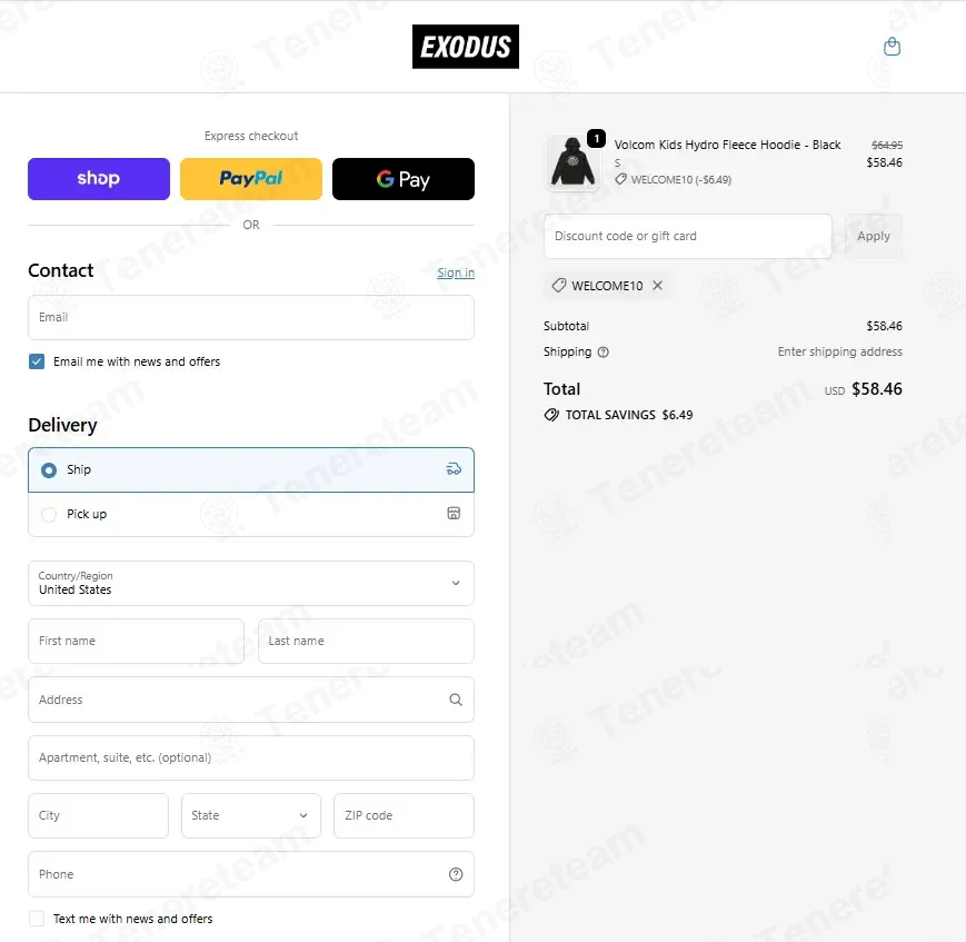 Exodus Ride Shop coupon code: 10% off with WELCOME10. Tested and valid as 6 months ago.
