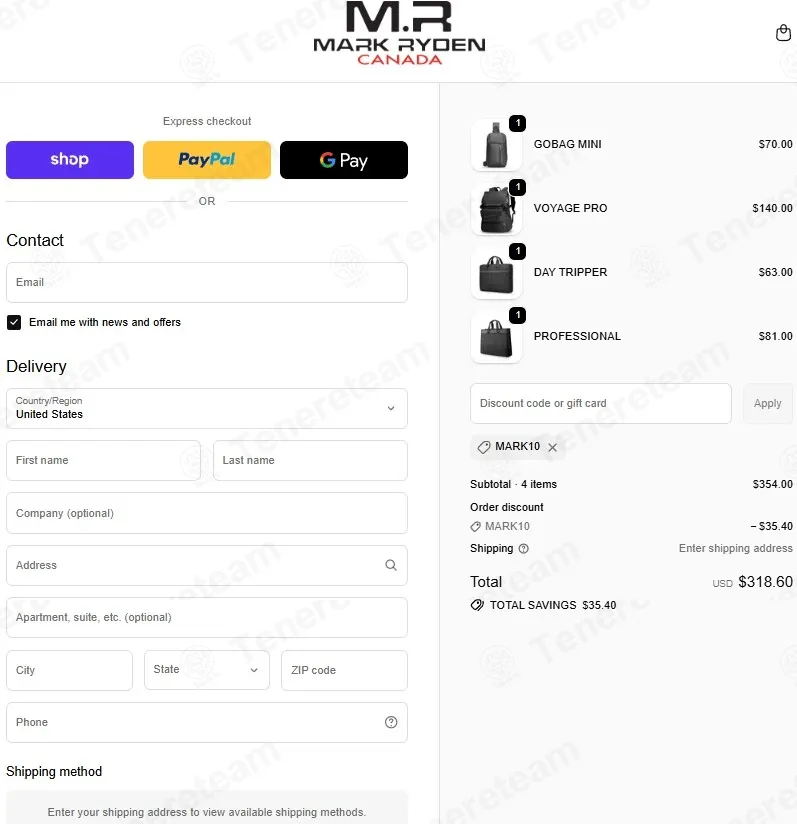 Mark Ryden Canada coupon code: 10% off with MARK10. Tested and valid as 3 months ago.