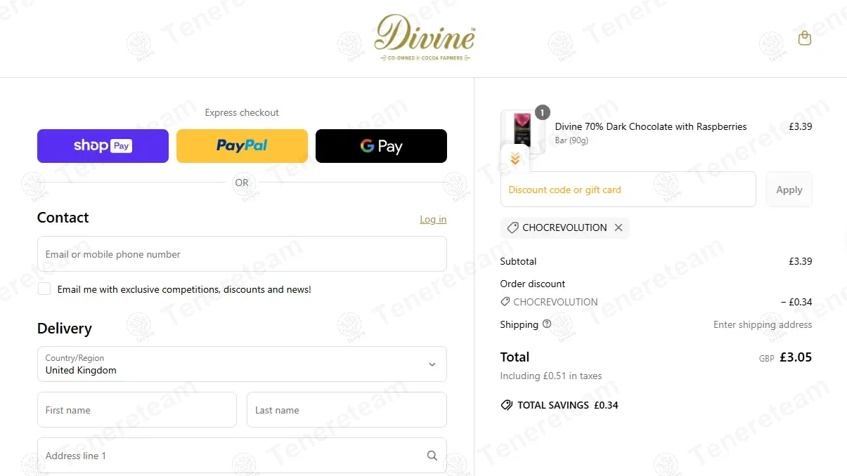 Divine Chocolate apply coupon code