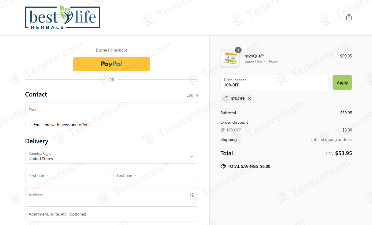 Best Life Herbals coupon code: 10% off with 10%OFF. Tested and valid as 1 year ago.