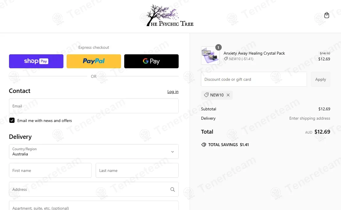 The Psychic Tree coupon code: 10% off with new10. Tested and valid as 1 year ago.