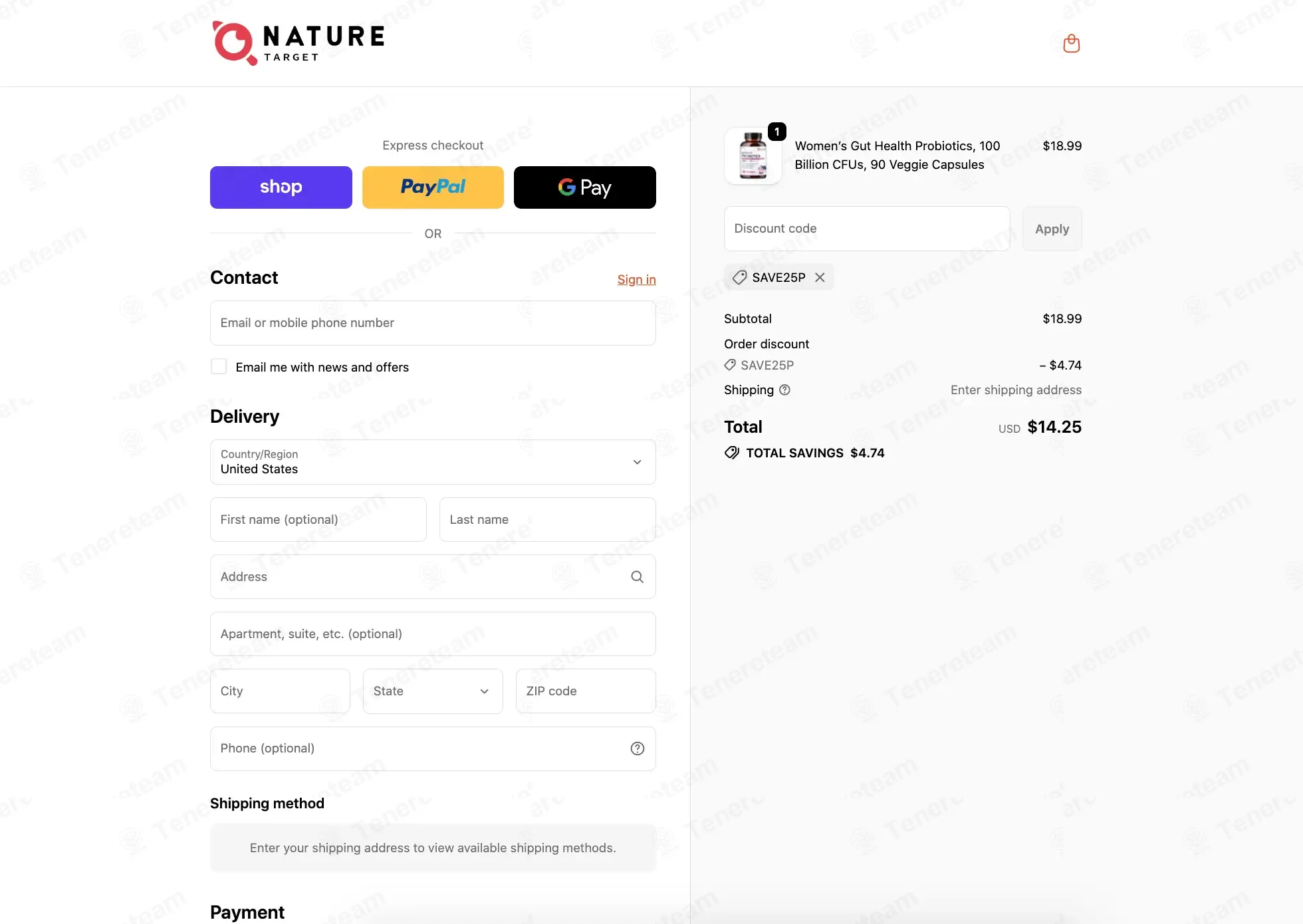 Nature Target coupon code: 25% off with SAVE25P. Tested and valid as 1 week ago.
